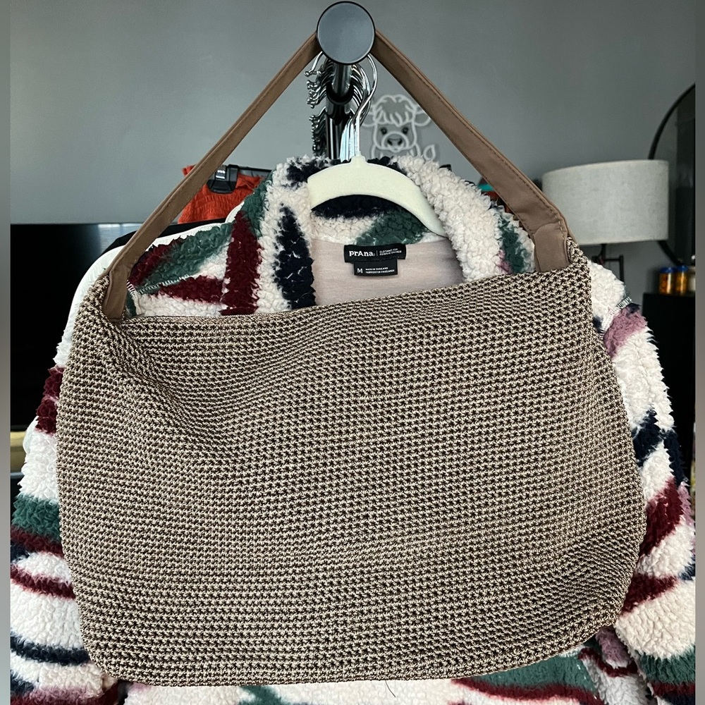 The Sak Crochet Tan Woven Shoulder Bag - Picture 4 of 12
